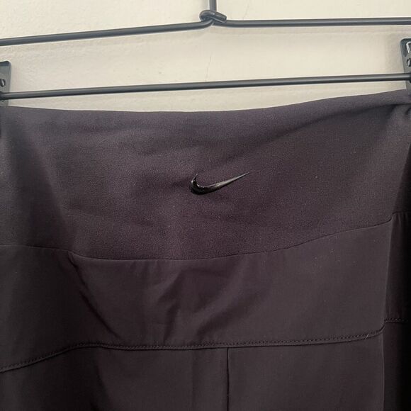 Nike Women Dri-fit Joggers Black Sz Medium Swoosh Logo Pockets - Picture 3 of 13